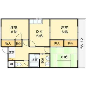 ノーザンライツ3(3DK/3階)の間取り写真