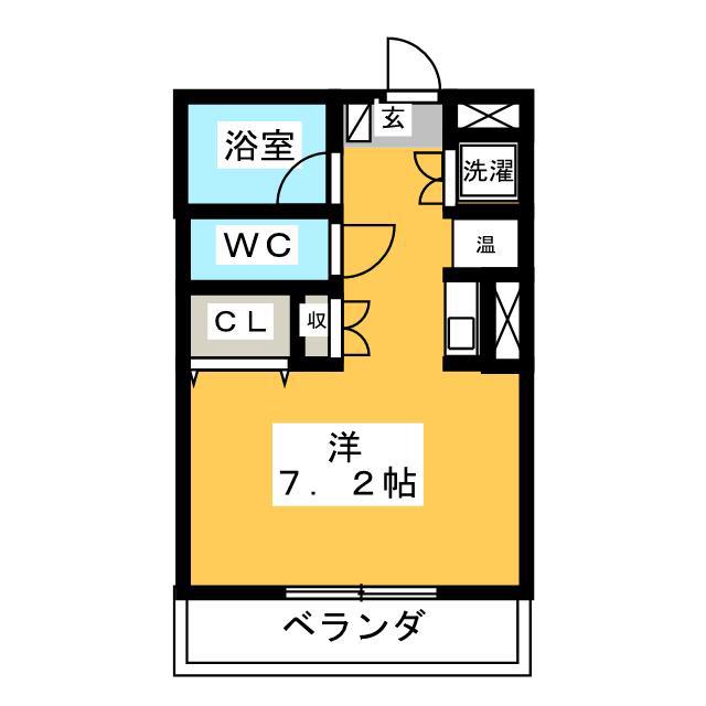 スチューデントマンション(ワンルーム/1階)の間取り写真