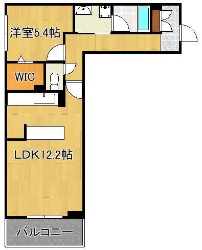 フルール・ド・ヒサノ(1LDK/2階)の間取り写真