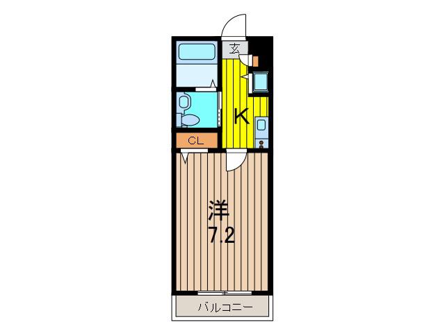 MAXIV西川口AZ TRE(1K/1階)の間取り写真