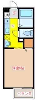 ミューレル信栄(1K/3階)の間取り写真