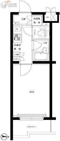 ルーブル蒲田本町(1K/3階)の間取り写真