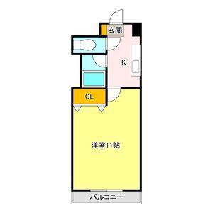 NARABU五番館(1K/5階)の間取り写真
