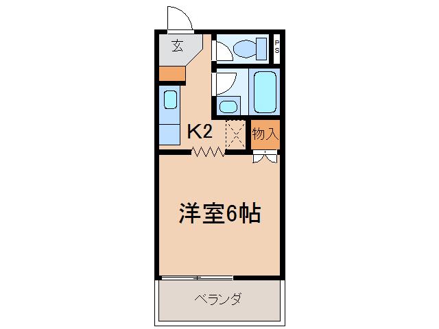 サープラス SUZUKI(1K/1階)の間取り写真