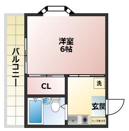 マイハウスII(1K/2階)の間取り写真