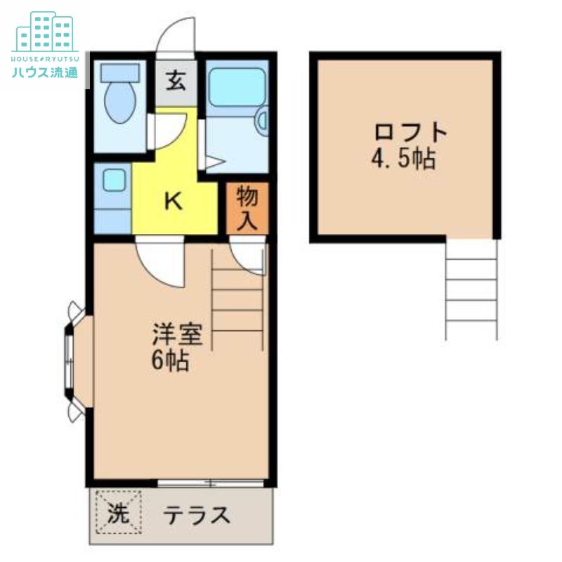 クイーン・パレスIN長崎(1K/2階)の間取り写真