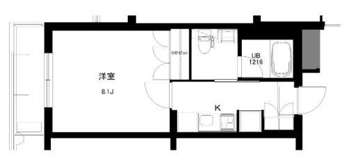 リュゼ桜上水(1K/2階)の間取り写真