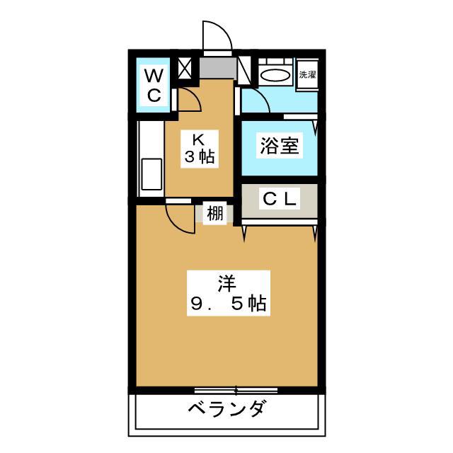 SACRADA(1K/3階)の間取り写真