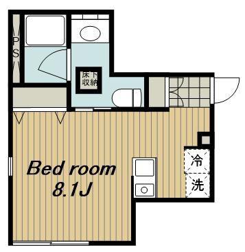 DUO MAISON 中野桃園(ワンルーム/1階)の間取り写真