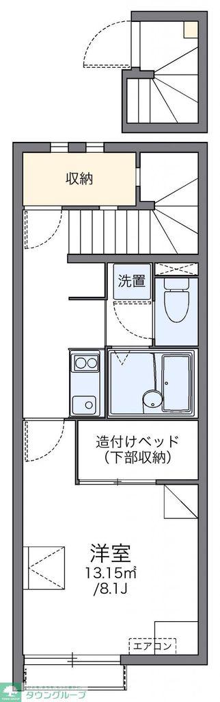 レオネクスト壽アモーレ(1K/2階)の間取り写真