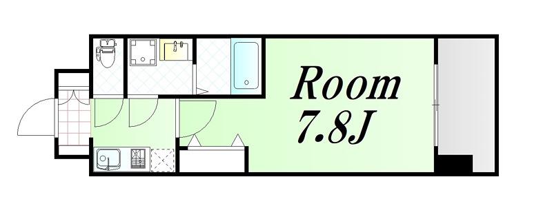 リッツ桜宮パークフロント(1K/5階)の間取り写真