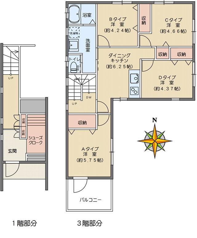 本郷5丁目シェアハウス(ワンルーム/3階)の間取り写真