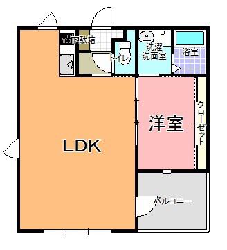 グラーツィア北赤塚(1LDK/3階)の間取り写真