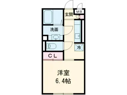 RESPIRAR I(1K/1階)の間取り写真