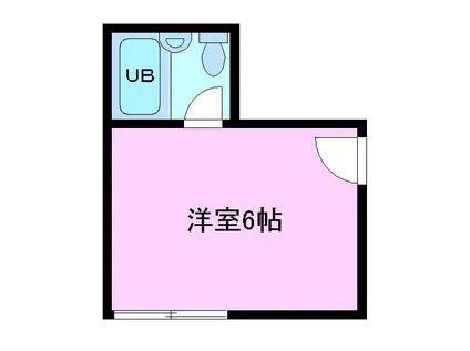 コーポ汐ノ宮C(ワンルーム/1階)の間取り写真