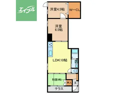 ライズBLD(3LDK/1階)の間取り写真