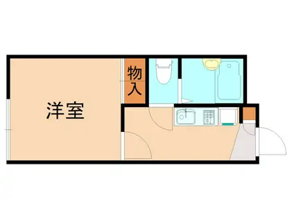 レオパレスLULLABY(1K/1階)の間取り写真