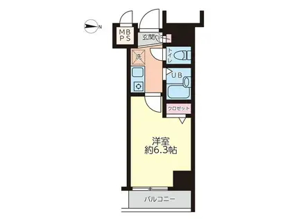 菱和パレス明大前壱番館(1K/7階)の間取り写真