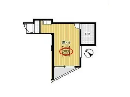 アークピア(ワンルーム/3階)の間取り写真