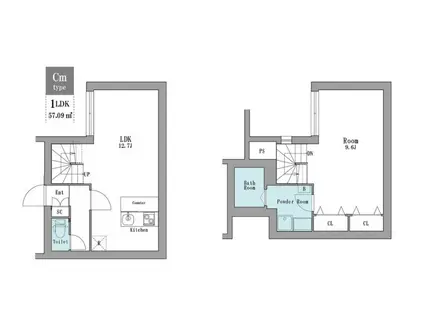 リーガランド小石川5丁目(1LDK/4階)の間取り写真