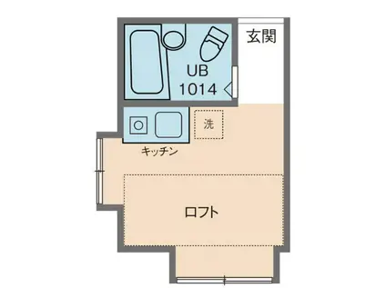 トレンドハウス(ワンルーム/3階)の間取り写真