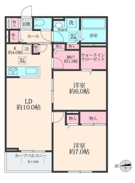 SOLANAII(2SLDK/1階)の間取り写真