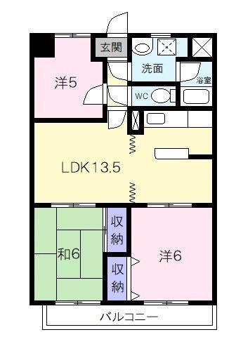 センチュリーハイランド(3LDK/8階)の間取り写真