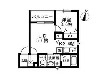 LIVE MAISON(1LDK/3階)の間取り写真