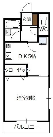 アド・グレイス(1DK/4階)の間取り写真