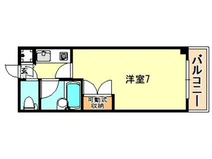 リアライズ六甲I(1K/6階)の間取り写真