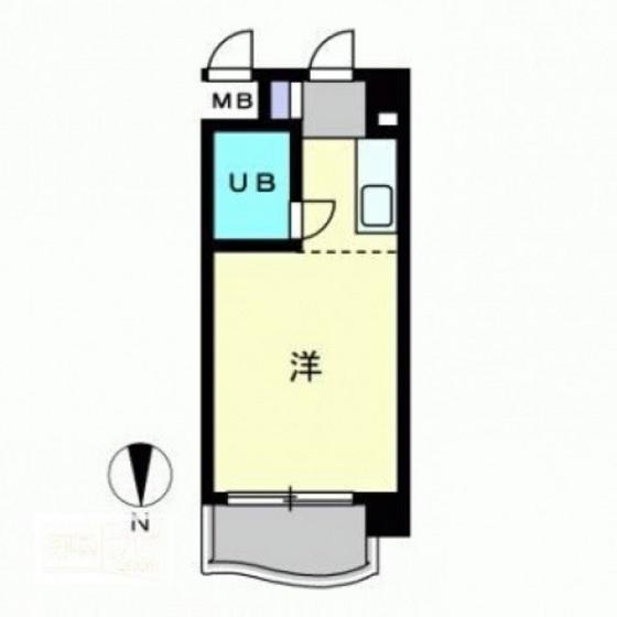 プレアール岡山駅前(ワンルーム/4階)の間取り写真
