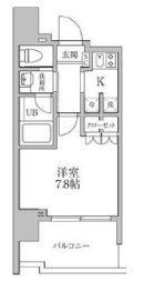 レジディア文京本郷III(1K/6階)の間取り写真