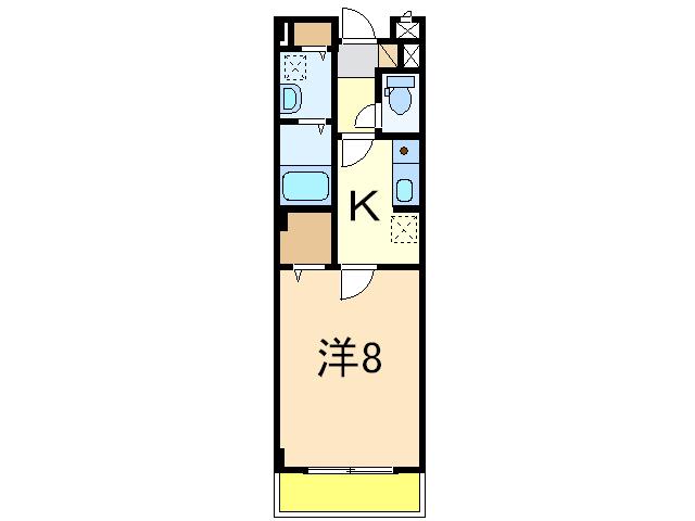 アンシャンテ(1K/3階)の間取り写真