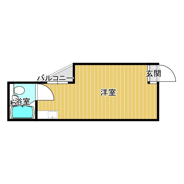 サン玉出マンション(ワンルーム/4階)の間取り写真