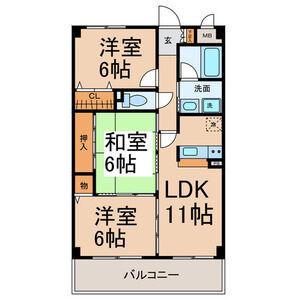 エトワール千代田(3LDK/10階)の間取り写真