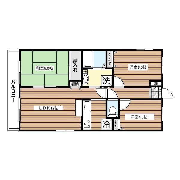 クリオ横浜壱番館(3LDK/9階)の間取り写真