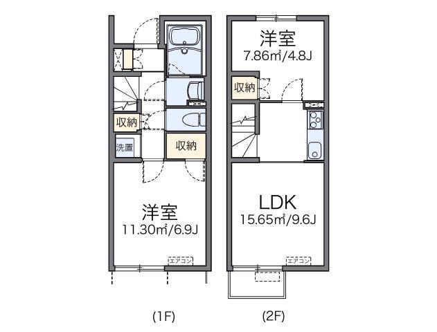 レオネクストHYT VII(1LDK/1階)の間取り写真