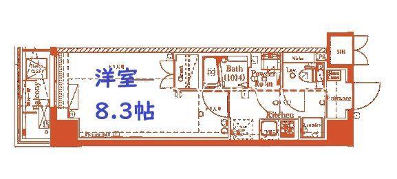 REILIS YOKOHAMA-IDOGAYA AZ(1K/5階)の間取り写真