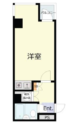 東新橋ビル(ワンルーム/5階)の間取り写真
