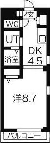 ESPOIR2(1DK/3階)の間取り写真