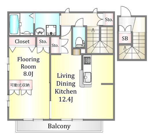 レジデンス善福寺(1LDK/1階)の間取り写真