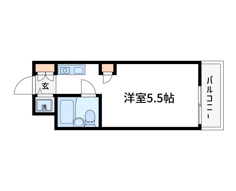 トップ北綾瀬第2(ワンルーム/1階)の間取り写真