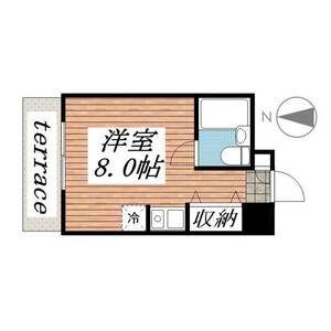 プレアール吹田泉町II(ワンルーム/2階)の間取り写真