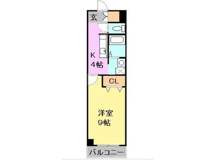 IS VILLA ANNEX(1K/4階)の間取り写真
