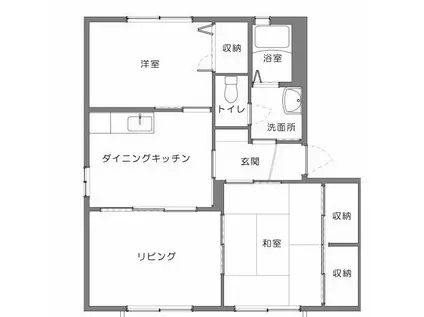 シャーメゾン片山(3DK/1階)の間取り写真
