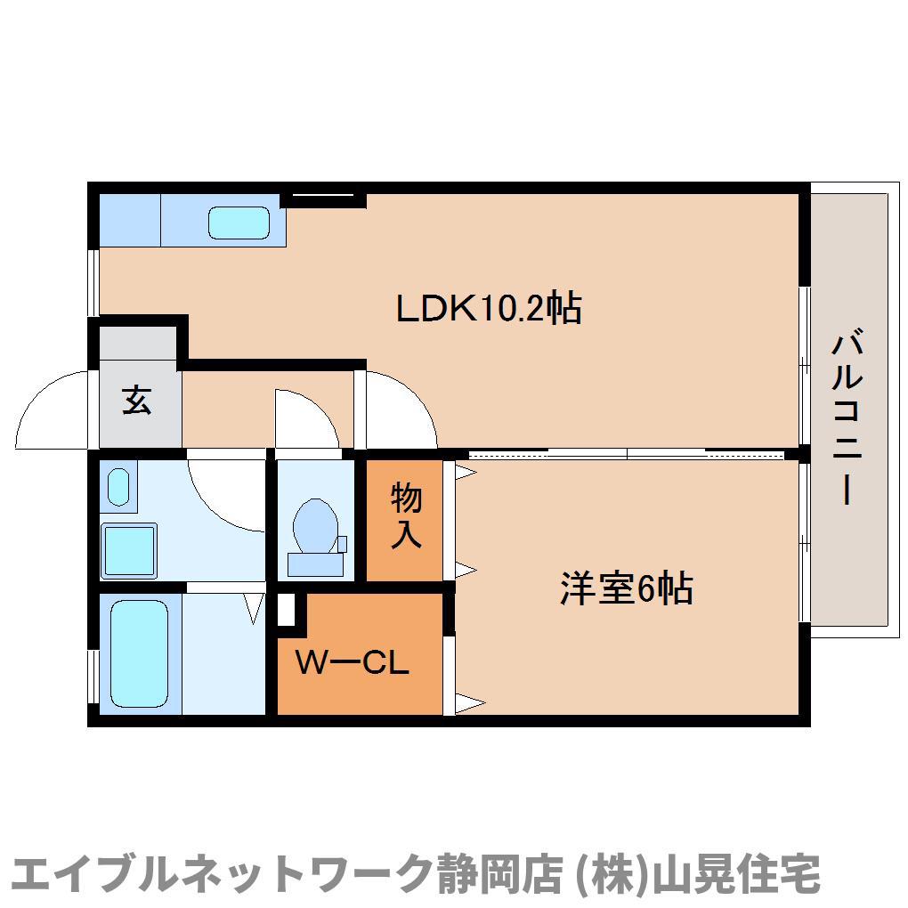 クレール(1LDK/2階)の間取り写真