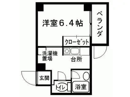 QUEST M(1K/3階)の間取り写真