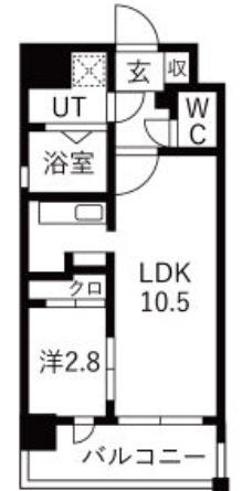 グランフェリーチェ・ナイン(1LDK/5階)の間取り写真