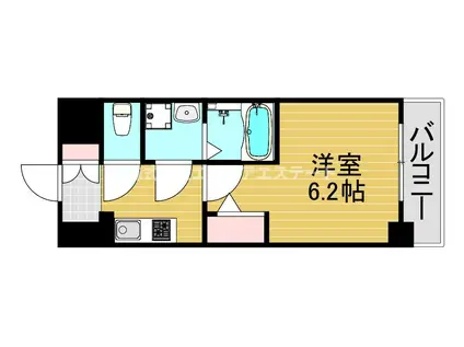 エスリード福島ブレイブ(1K/2階)の間取り写真