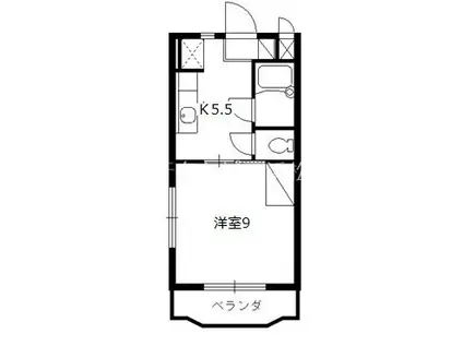 メゾンフィルライト(1DK/3階)の間取り写真